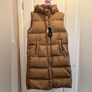 WEEKEND MAX MARA Down-padded long vest size 8 brand new